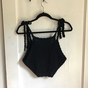 Windsor Knit Crop Top Adjustable Straps